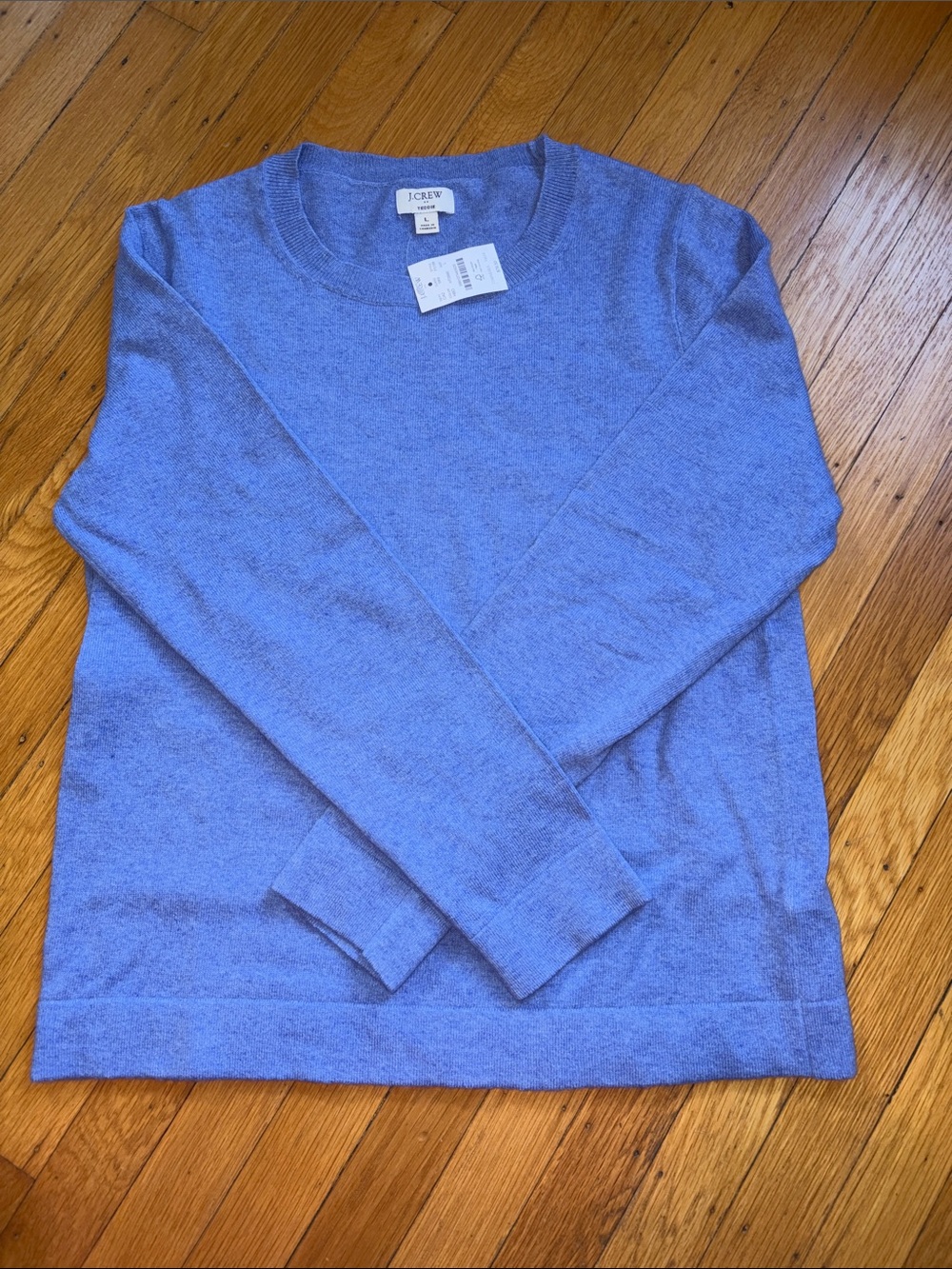 J. Crew. NWT women’s Teddy sweater in light blue